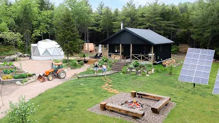 We Bought a $50K Cabin & Built an Off-Grid Homestead in 3 Years (start to finish timelapse)