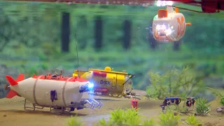 ROV finds Atlantis - miniature submarines diving at Miniatur Wunderland