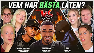 VEM HAR BÄSTA LÅTEN? (Ant Wan, 2M, Aden x Asme) | Swedish Rap Reaction | #53