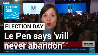 French presidential election: Le Pen says 'will never abandon' the French after defeat • FRANCE 24