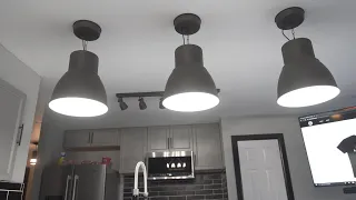 How To Install IKEA Hektar Pendant Lights | Installation and review