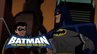 Damian Wayne se convierte en Robin y ayuda a Dick Grayson Batman | Batman: The Brave and the Bold