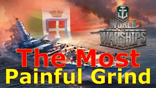 World of Warships- The Most Painful Techline To Grind (Italian BBs)