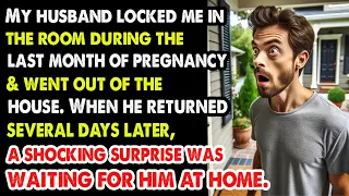 "Shocking Pregnancy Revelation: Husband Locks Wife in Room, Returns to Unexpected Surprise!"