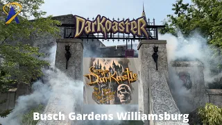 POV: DarKoaster Roller Coaster at Busch Gardens Williamsburg