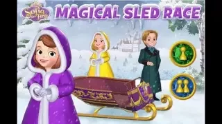 Sofia the first game magical sled race (gameplay)