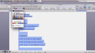 Föreläsning om hur du gör rubriker och innehållsförteckning