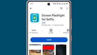 Screen Flashlight For Selfie App Kaise Use Kare || How To Use Screen Flashlight For Selfie App
