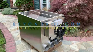 Unboxing FREE Drum Filter - The best RDF for koi pond