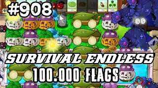 Plants vs Zombies Survival Endless 100000 Flags Part 908 | 18140 - 18160 Flags