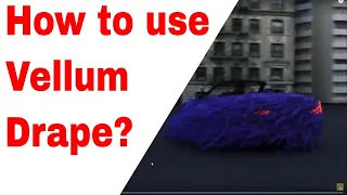 How to use Houdini Vellum Drape ?