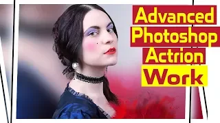 #92 Advanced Action Creating In adobe Photoshop (Insert Stop, Insert Menu Item)