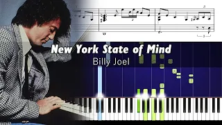 Billy Joel - New York State of Mind - ACCURATE Piano Tutorial + SHEETS