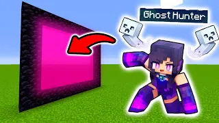 How To Make A Portal To The Aphmau GHOST HUNTER Dimension in Minecraft