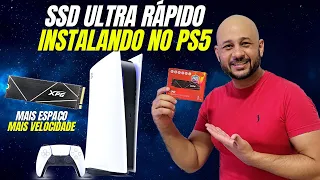 SSD ULTRA RÁPIDO no seu Playstation 5 - INSTALANDO o XPG GAMMING S70 BLADE (7400MBs / 6800MBs)