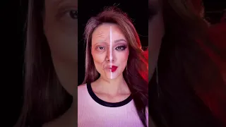 Trend popular TikTok makeup transformation transition old lady mature skin makeup look comparison