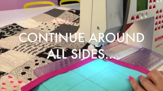 How To Machine Sew Quilt Binding With Mitered Corners
