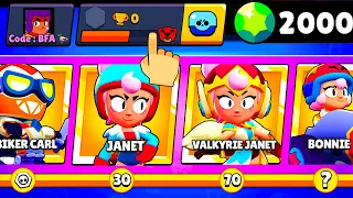 ce PACK OPENING de 2000 GEMMES sur un COMPTE 0 TR PIQUE ! mais FINIT BIEN ! (brawl stars)