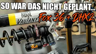 So habe ich mir das nicht vorgestellt... FOX 36 & DHX2 einbauen + Steuersatz einpressen