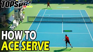 How to ACE Serve in TopSpin 2k25