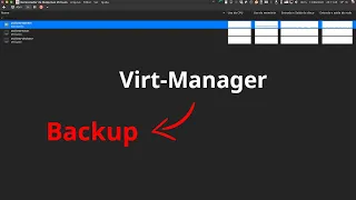 Fazendo BACKUP das VMs do Virt-Manager