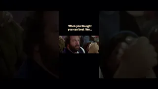 Bud Spencer Arm Wrestling- Legendary Movie Scene. Mücke - Italo Movie from 80s.