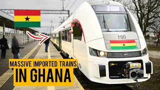 Ghana's Long Awaited Train Finally Arrives In The Country