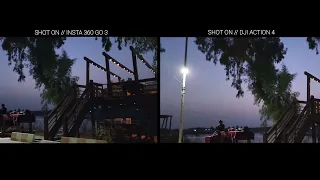 DJI Osmo Action 4 VS Insta360 GO 3 | Night Mode Camera Test