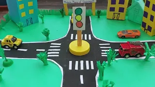 Land Transport Model For School Project | Road Transport | School Project | Traffic Signal Model