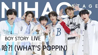 [4K中国歌曲] 男团就要清爽校园风~歌和舞都很爱【NIHAO Stage丨BOY STORY《哈?!(What's Poppin)》LIVE】