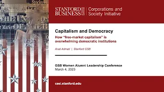 Capitalism and Democracy – How “Free-Market Capitalism” is Overwhelming Democratic Institutions