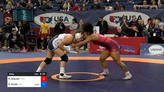 68 Kg Quarterfinal Alexandria Glaude Titan Mercury Wrestling Club Vs Skylar Grote New York Athleti