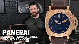 Panerai Luminor Submersible 1950 3 Day Bronze Mens Watch PAM00671 Review | SwissWatchExpo