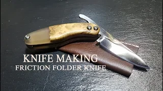 knife making-FRICTION FOLDER KNIFE/주머니 칼,접이식 칼 #13