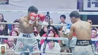 MIEL FAJARDO PINABAGSAK SA ROUND 10 ANG THAI BOXER NA SI THANONGSAK SIMSRI