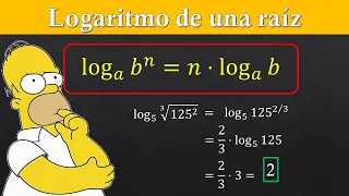 👉 Cómo resolver el logaritmo de una raíz | Propiedades de los logaritmos | Ejercicios resueltos