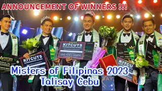 Misters of Filipinas 2023 Talisay Cebu ANNOUNCEMENT OF WINNERS !!!