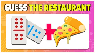 Guess The Fast Food Restaurant by Emoji ? 🍔🍟 Fast Food Emoji Quiz