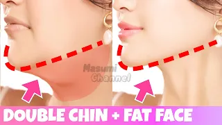 FACE LIFTING EXERCISE For DOUBLE CHIN + FACE FAT +NECK FAT | Jowls & Laugh Lines | Anti-Aging