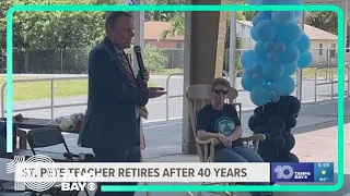 St. Pete kindergarten teacher retires after almost 40 years in the same classroom