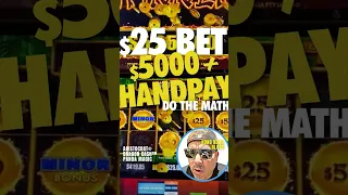 This $25 BET TRIGGERS A HUGE MINOR JACKPOT HANDPAY IN LAS VEGAS!!! #shorts #lasvegas #jackpot #fyp