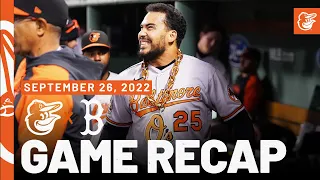 Orioles vs. Red Sox Game Recap (9/26/22) | Baltimore Orioles