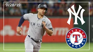 New York Yankees @ Texas Rangers | Game Highlights | 9/27/19