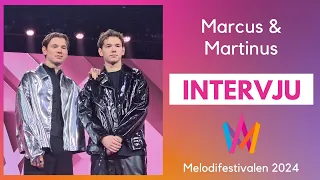 Intervju med Marcus & Martinus   Melodifestivalen 2024