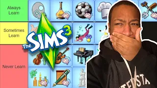 I'M RANKING EVERY SIMS 3 SKILL!