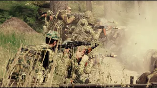 RUSSIAN POSISION ATTACK BY CHECHEN REBELS -ARMA III CINEMATIC GAMEPLAY