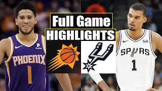 Phoenix Suns vs San Antonio Spurs FULL GAME Highlights | Oct 31 | 2023 NBA Regular Season