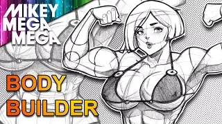 How To Draw BODY BUILDING MUSCLE GIRLS FOR ANIME & MANGA