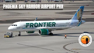 4K HD Morning Plane Spotting Phoenix Sky Harbor Airport PHX