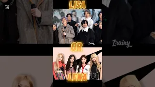 BTS VS BLACKPINK!!! LISA OR LENA